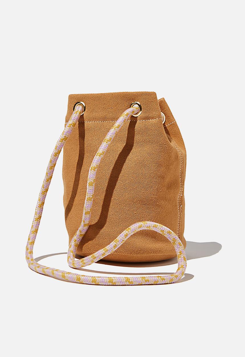 Rubi - Day tripper bucket bag - retro yellow