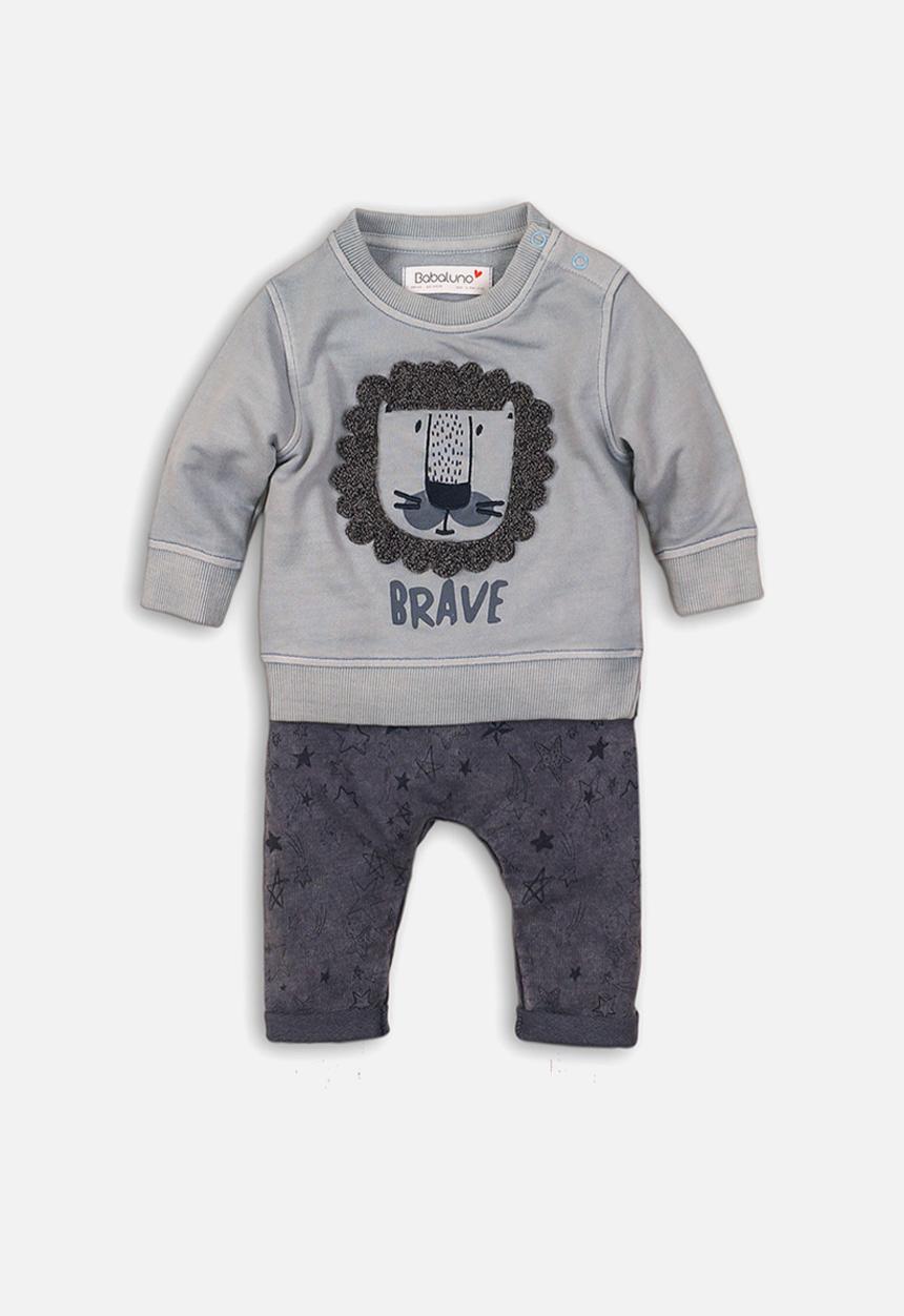 MINOTI - Sweatshirt & jog pant set - smokey blue