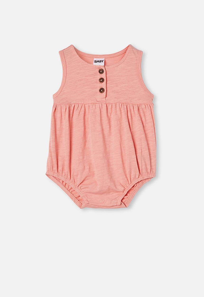 Cotton On - Craigelina singlet bubbysuit - pink