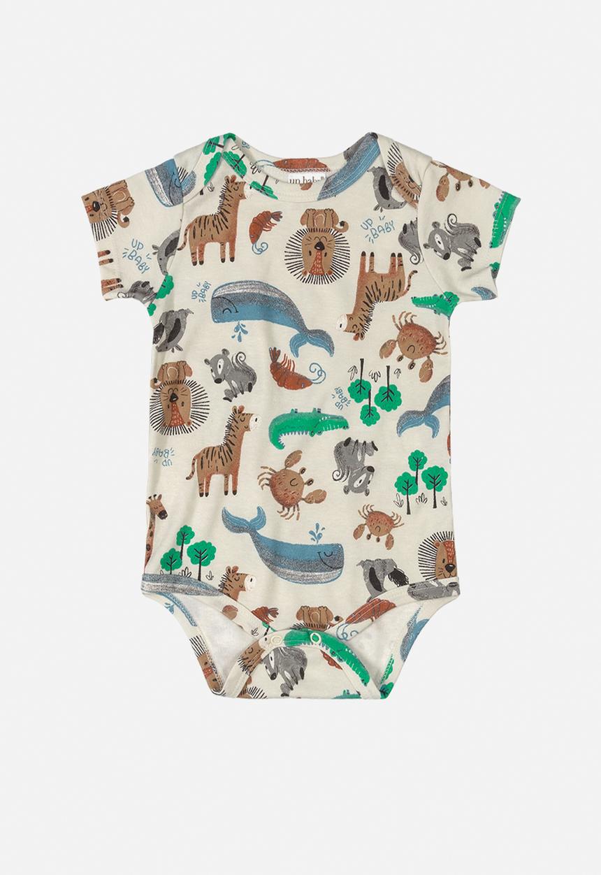 UP Baby - Boys printed short sleeve bodysuit - multi