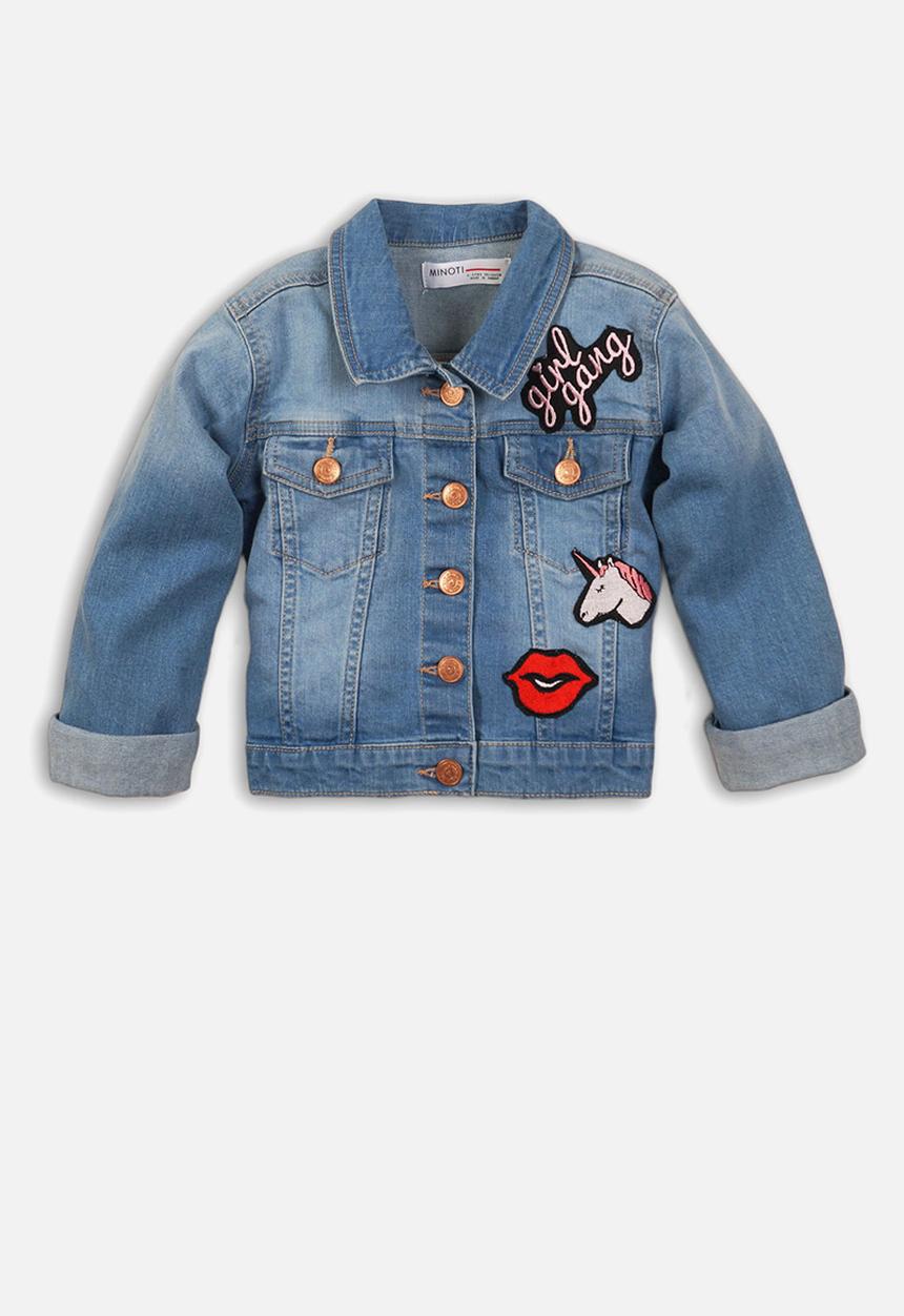 MINOTI - Oversized denim jacket - blue