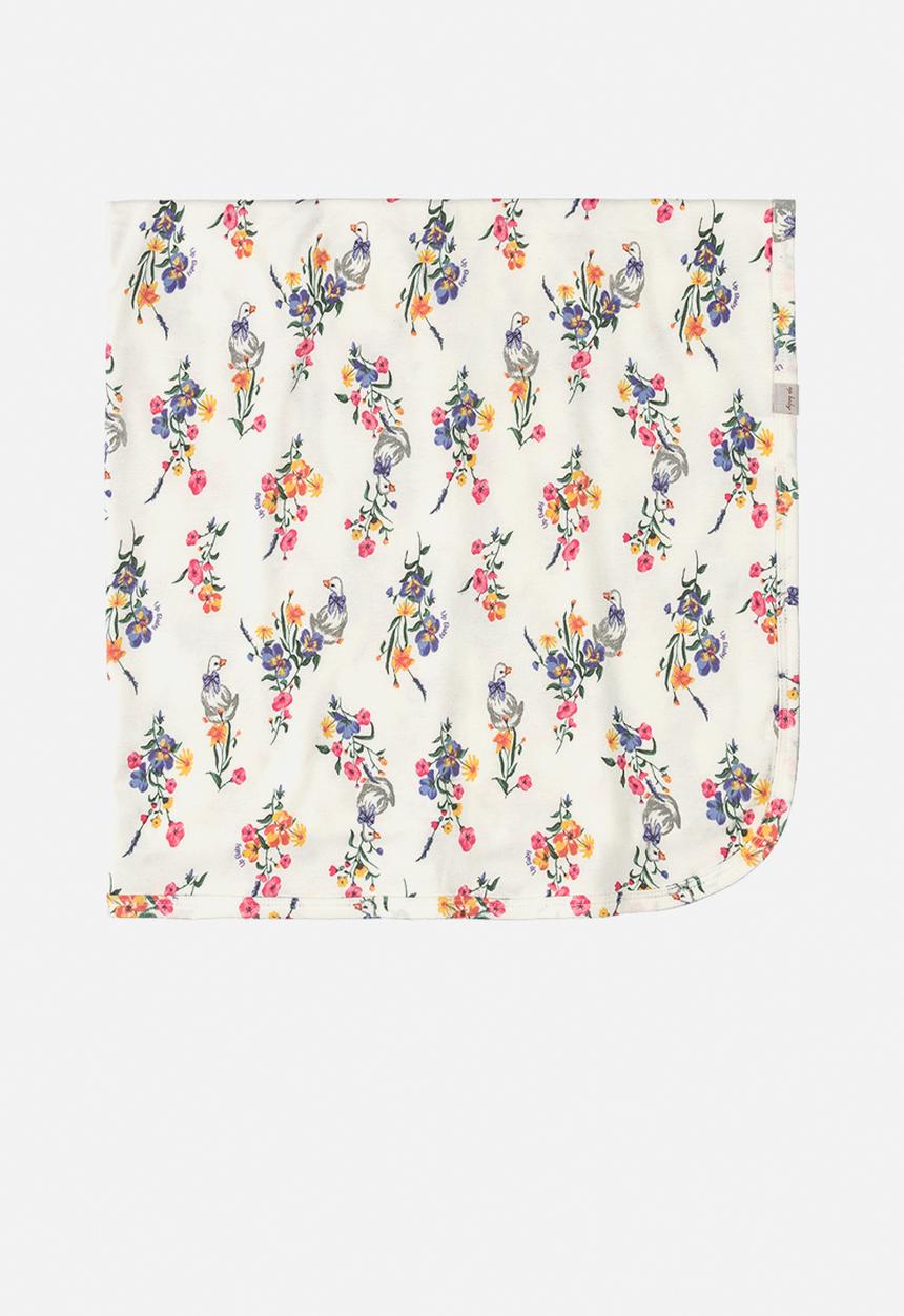 UP Baby - Soft jersey cotton blanket - white