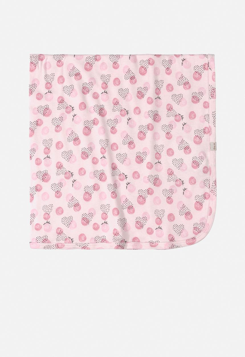 UP Baby - Soft jersey cotton blanket - pink