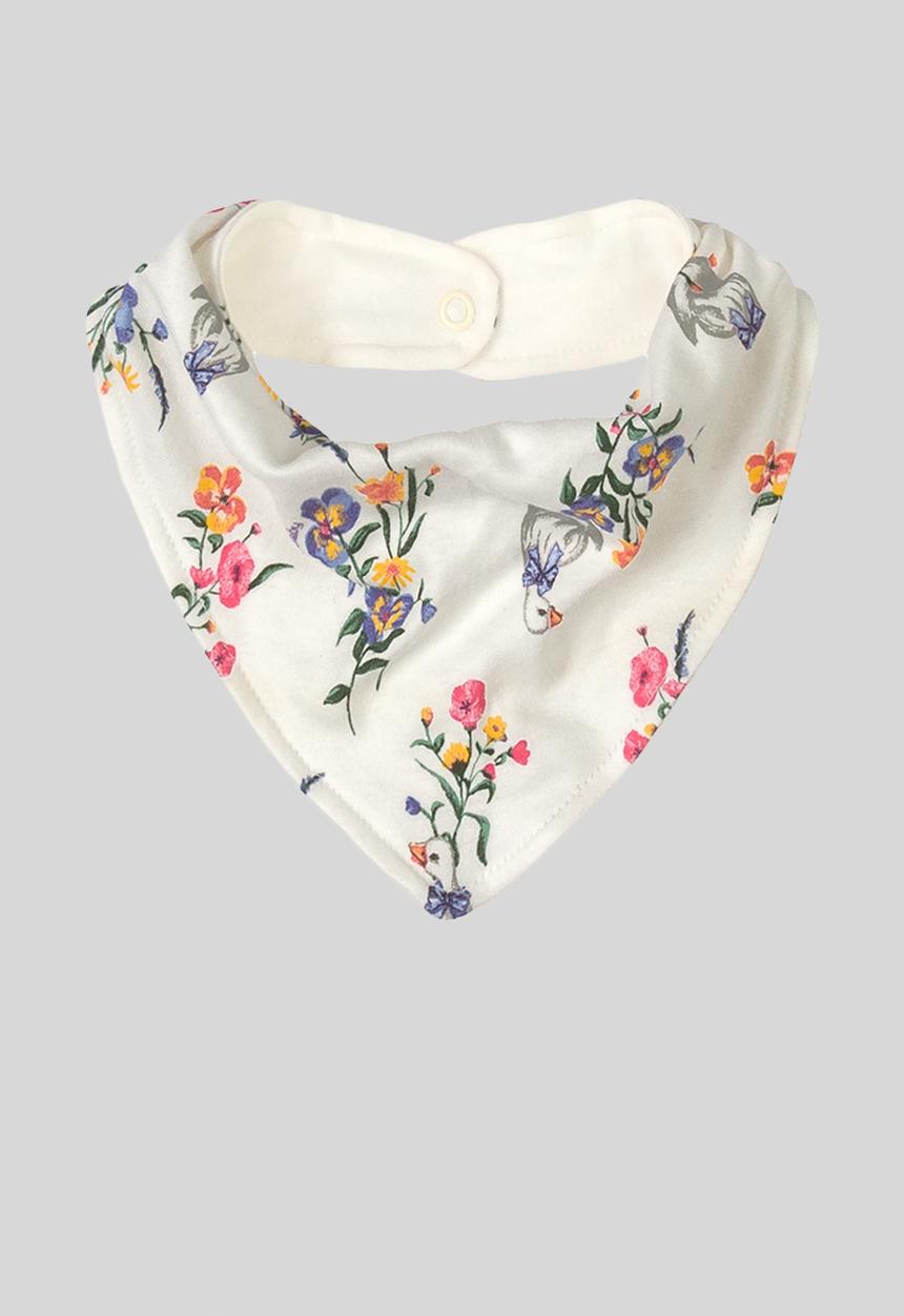 UP Baby - Soft jersey cotton bib - white