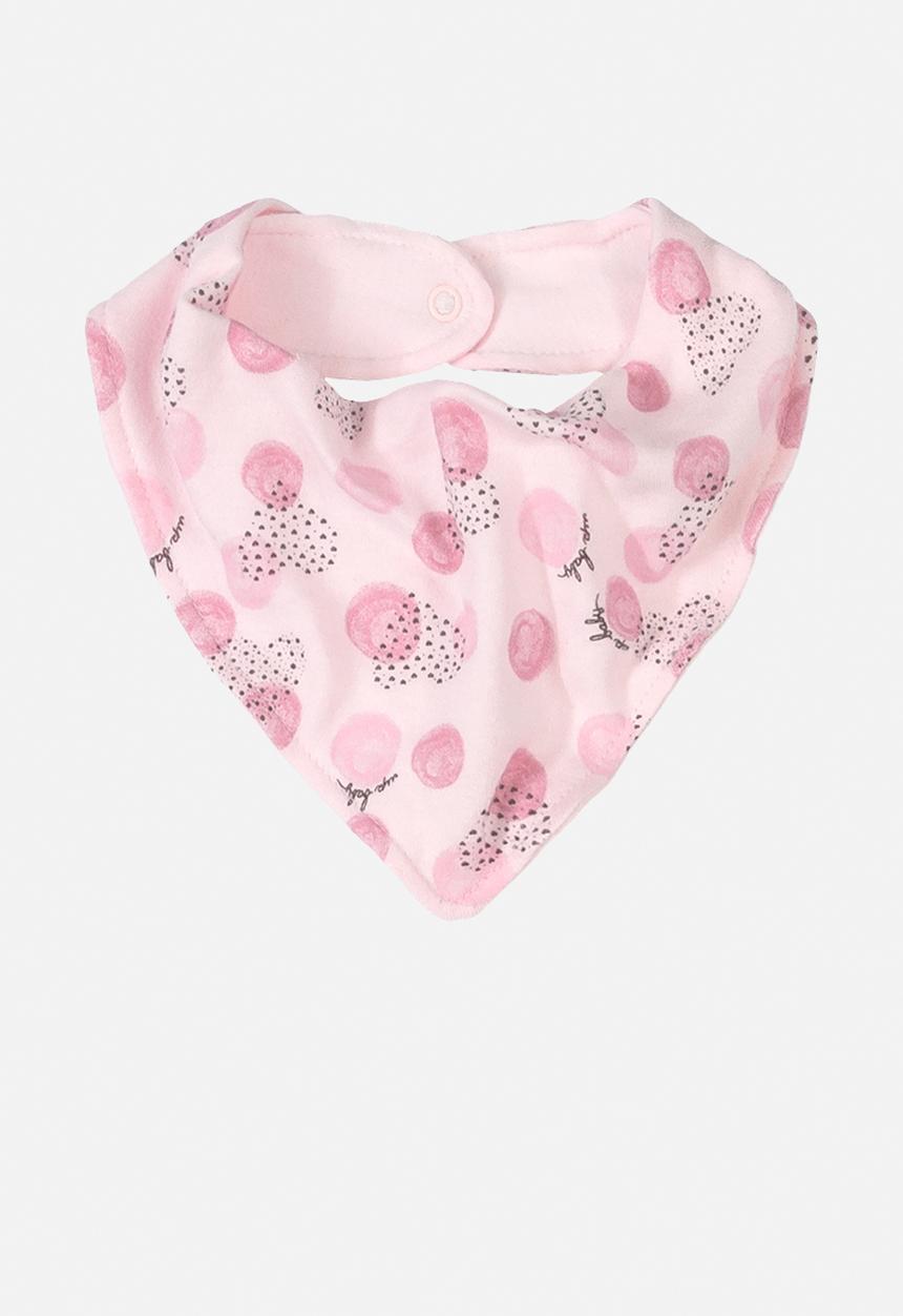 UP Baby - Soft jersey cotton bib - pink