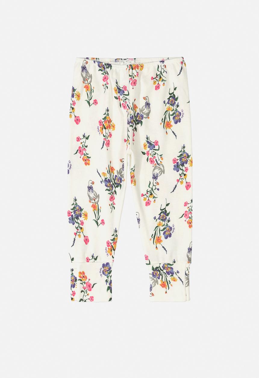 UP Baby - Soft jersey cotton pants - white