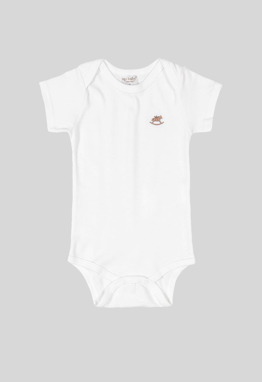 UP Baby - Soft jersey cotton bodysuit - white