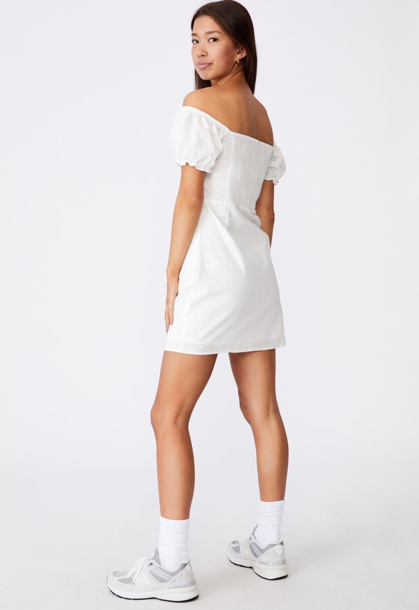Factorie - Off shoulder dress - white