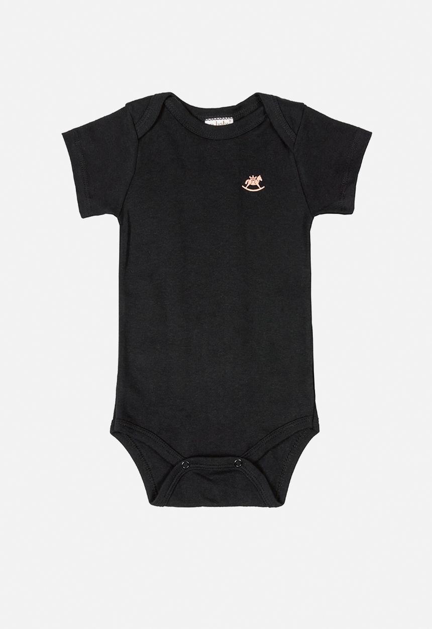 UP Baby - Soft jersey cotton bodysuit - black