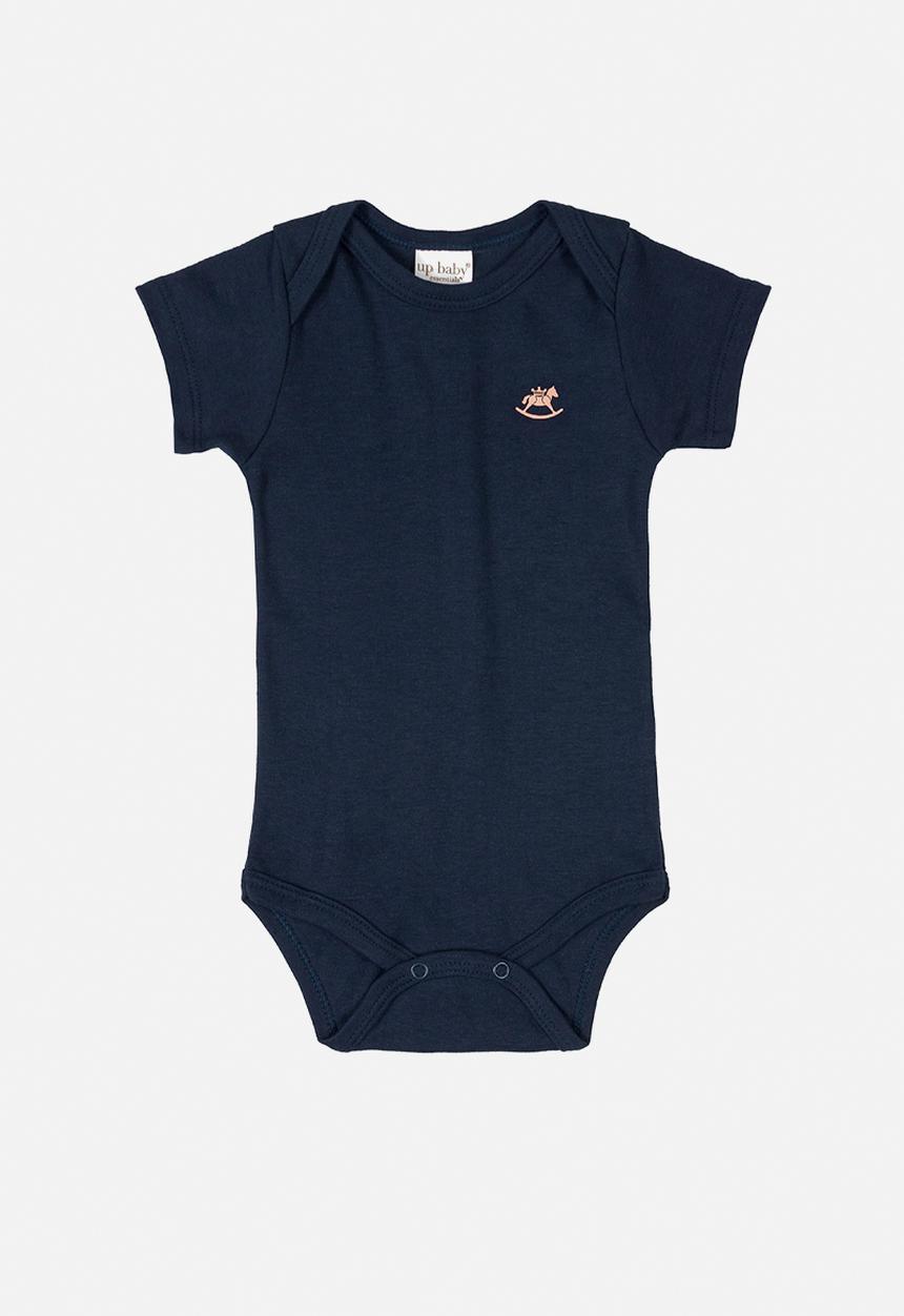 UP Baby - Soft jersey cotton bodysuit - navy
