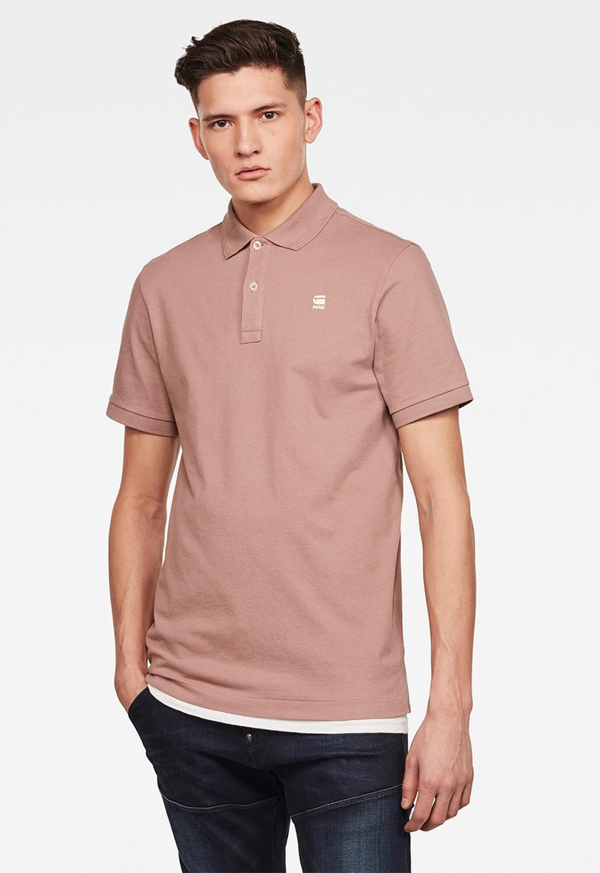 G-STAR - Dunda slim short sleeves polo - berry