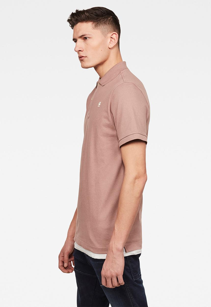 G-STAR - Dunda slim short sleeves polo - berry