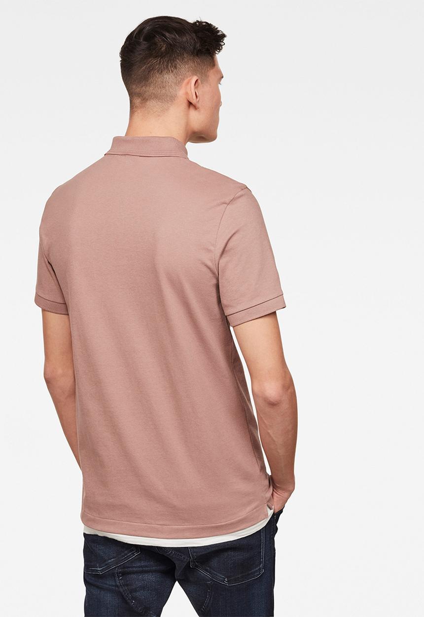 G-STAR - Dunda slim short sleeves polo - berry