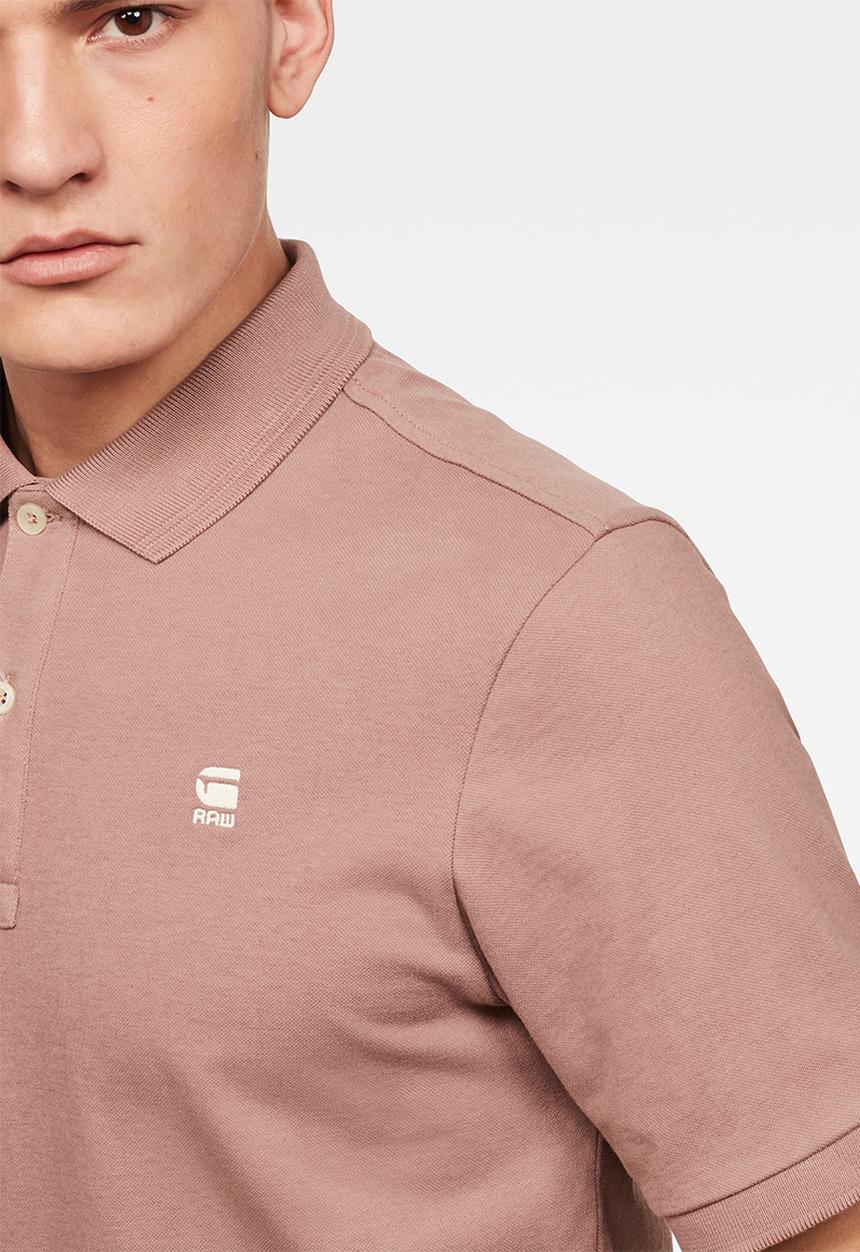 G-STAR - Dunda slim short sleeves polo - berry