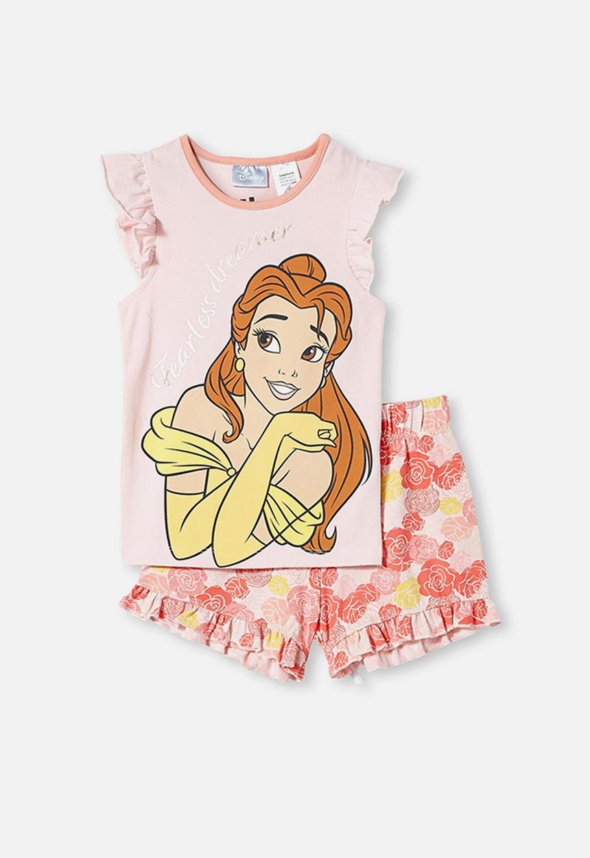 Cotton On - Stacey short sleeve flutter pyjama set - pink