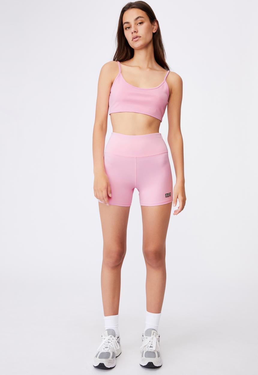 Factorie - Cheeky elevated high waisted bike short - pink