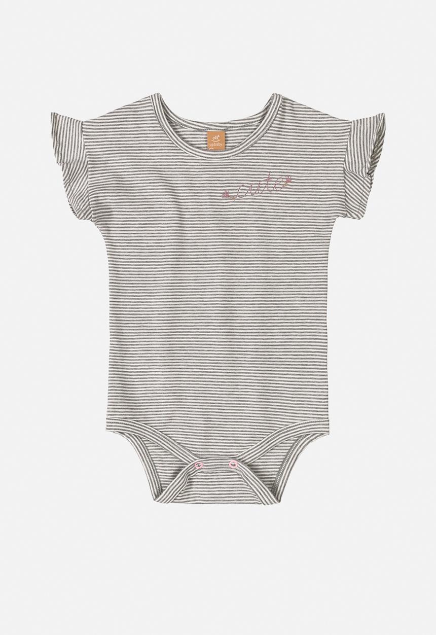 UP Baby - Bodysuit and jumpsuit set - grey & pink
