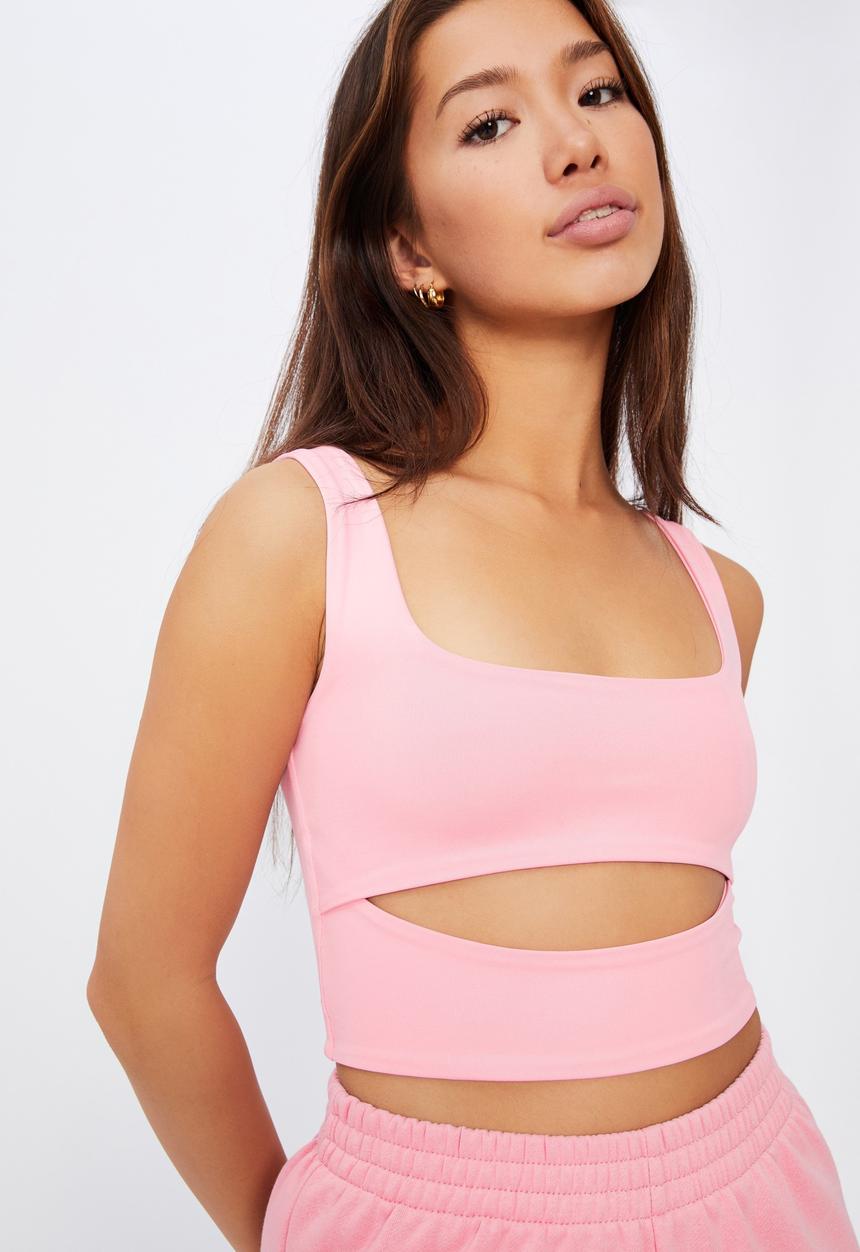 Factorie - Cut out front tank - pink