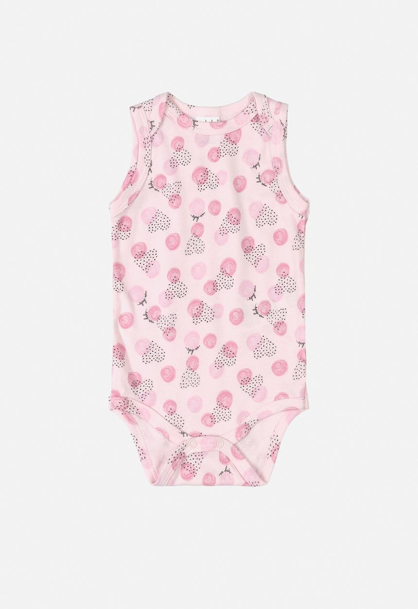 UP Baby - Girls printed bodysuit - pink