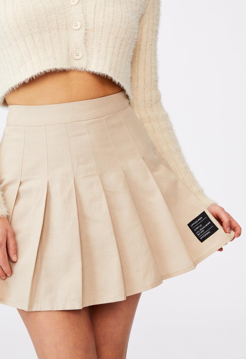 Factorie - Pleated skirt - beige