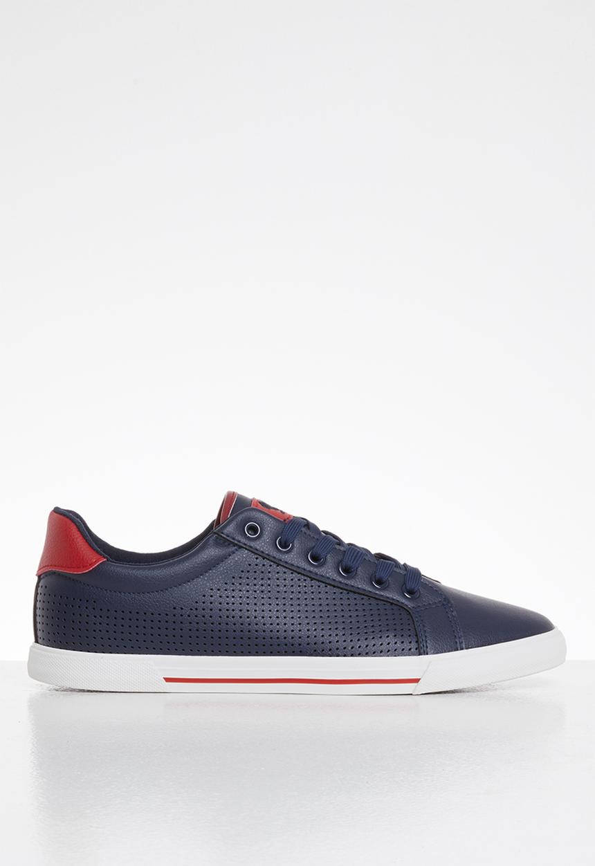 Lonsdale - Ld core lo sneaker - navy & red