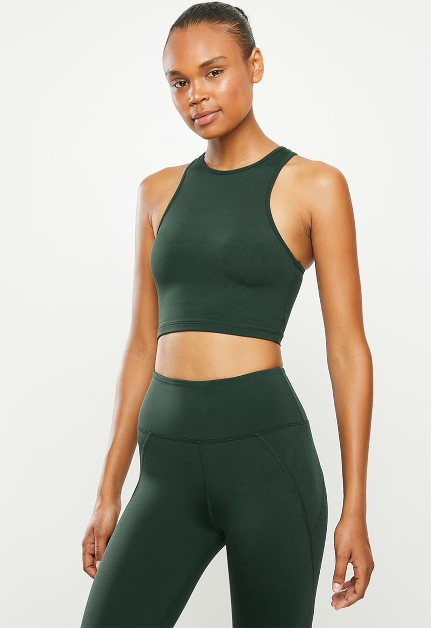 Fitgymwear - Kickstart crop - olive