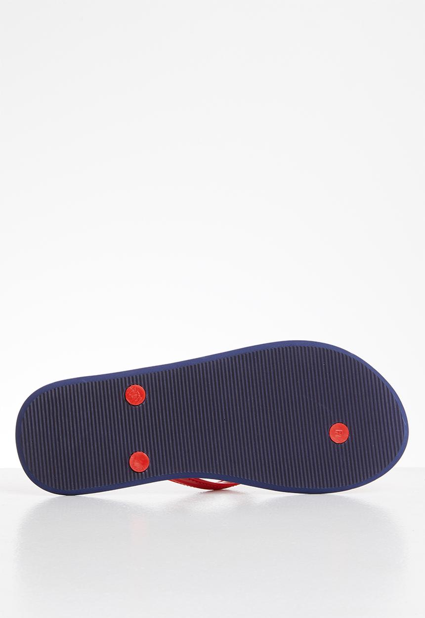 POLO - Emily chevron flip flop - red
