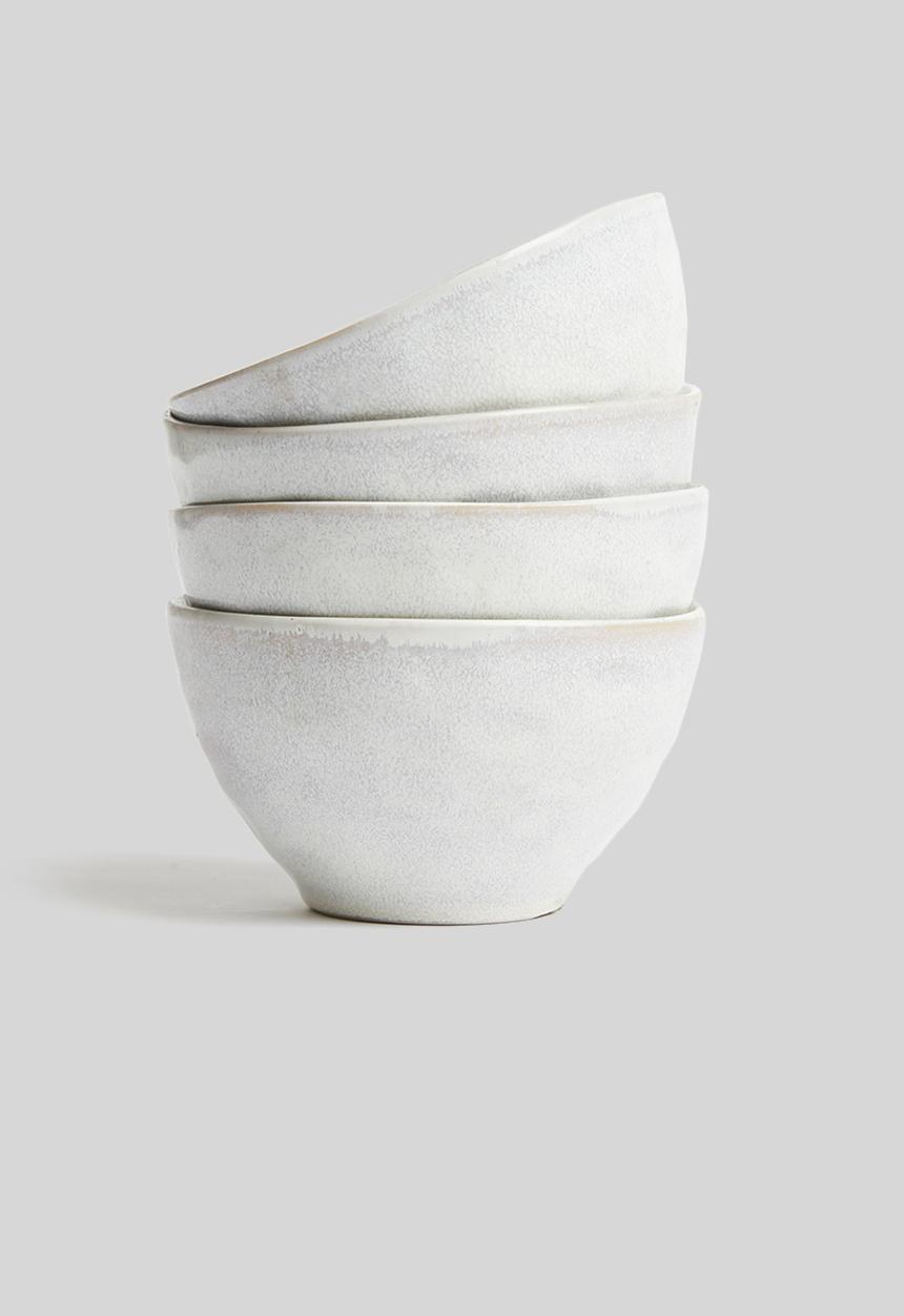 Sixth Floor - Zizou bowl set of 4 - white