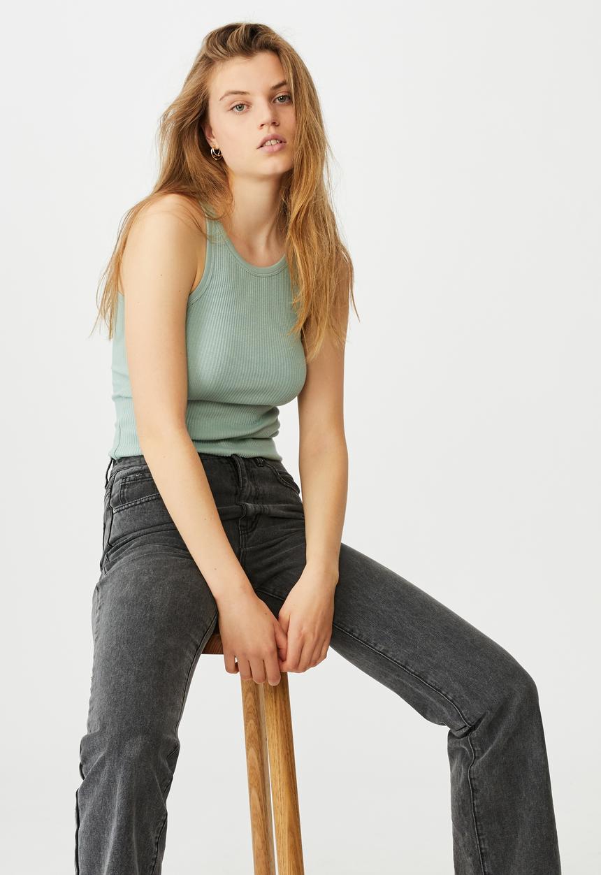 Cotton On - The turn back tank - lush green