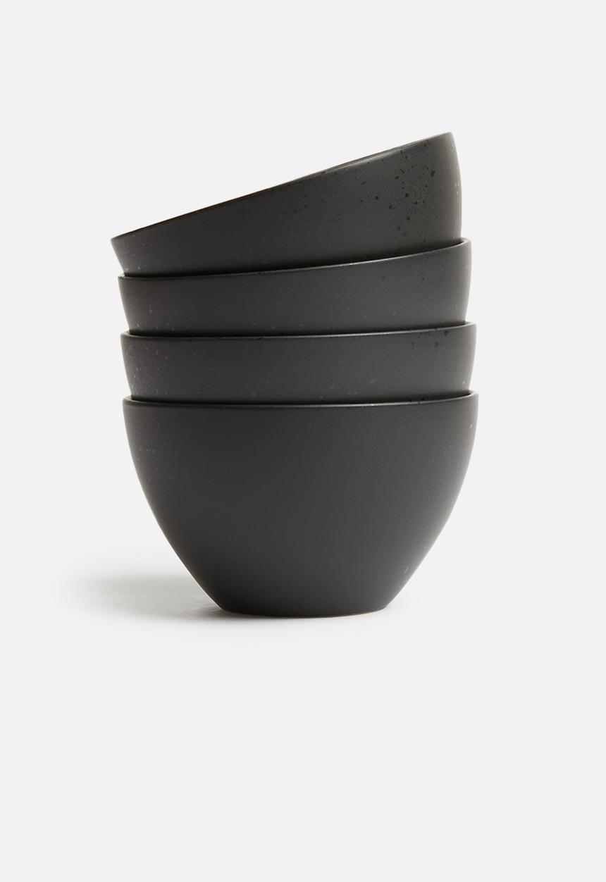 Sixth Floor - Studio bowl set of 4 - black