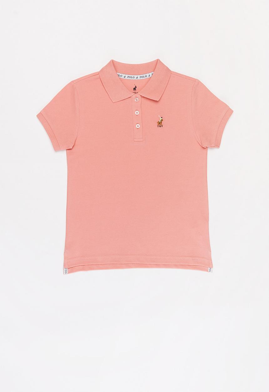 POLO - Girls nina short sleeve golfer - pink