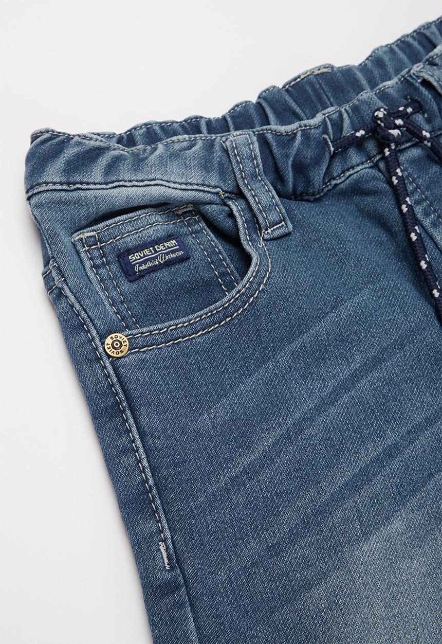 SOVIET - Boys denim short - blue