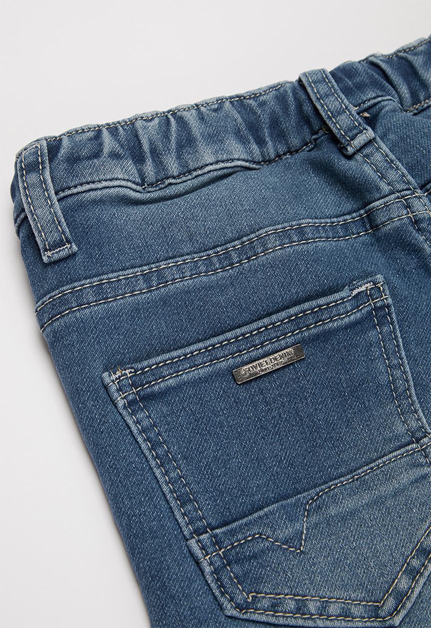 SOVIET - Boys denim short - blue