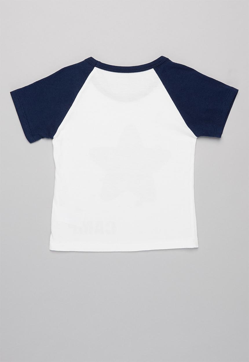 Pop Candy - Boys star tee - white & navy