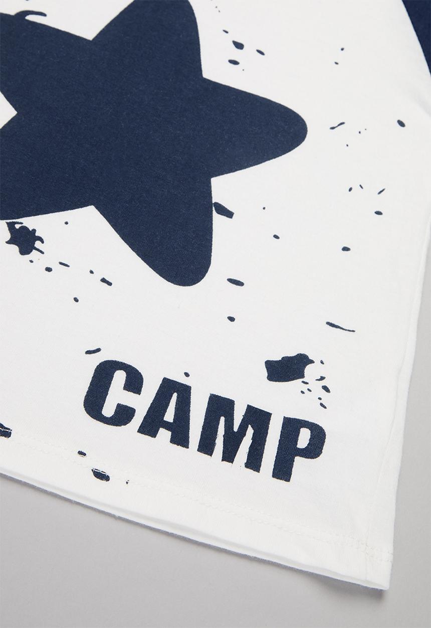 Pop Candy - Boys star tee - white & navy