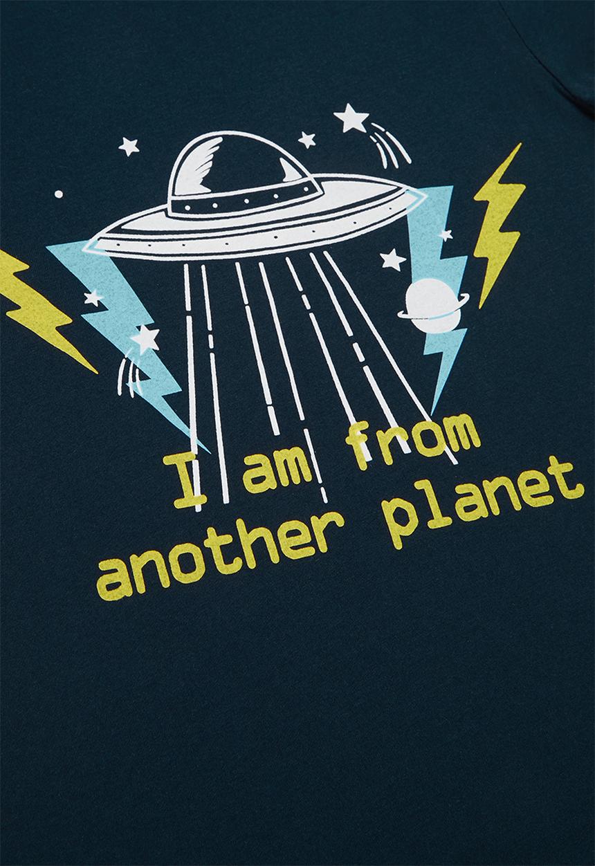 Pop Candy - Boys space tee - navy