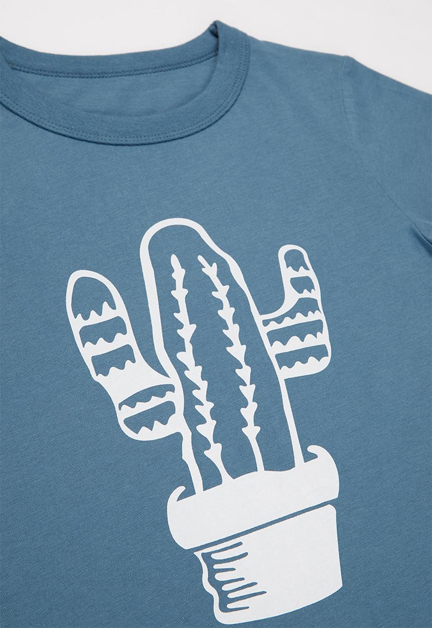 Pop Candy - Boys cactus tee - blue