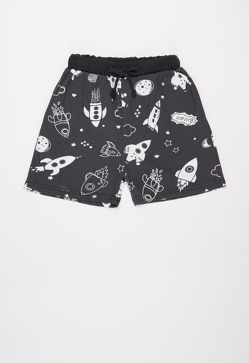 Pop Candy - Boys rocket shorts - black