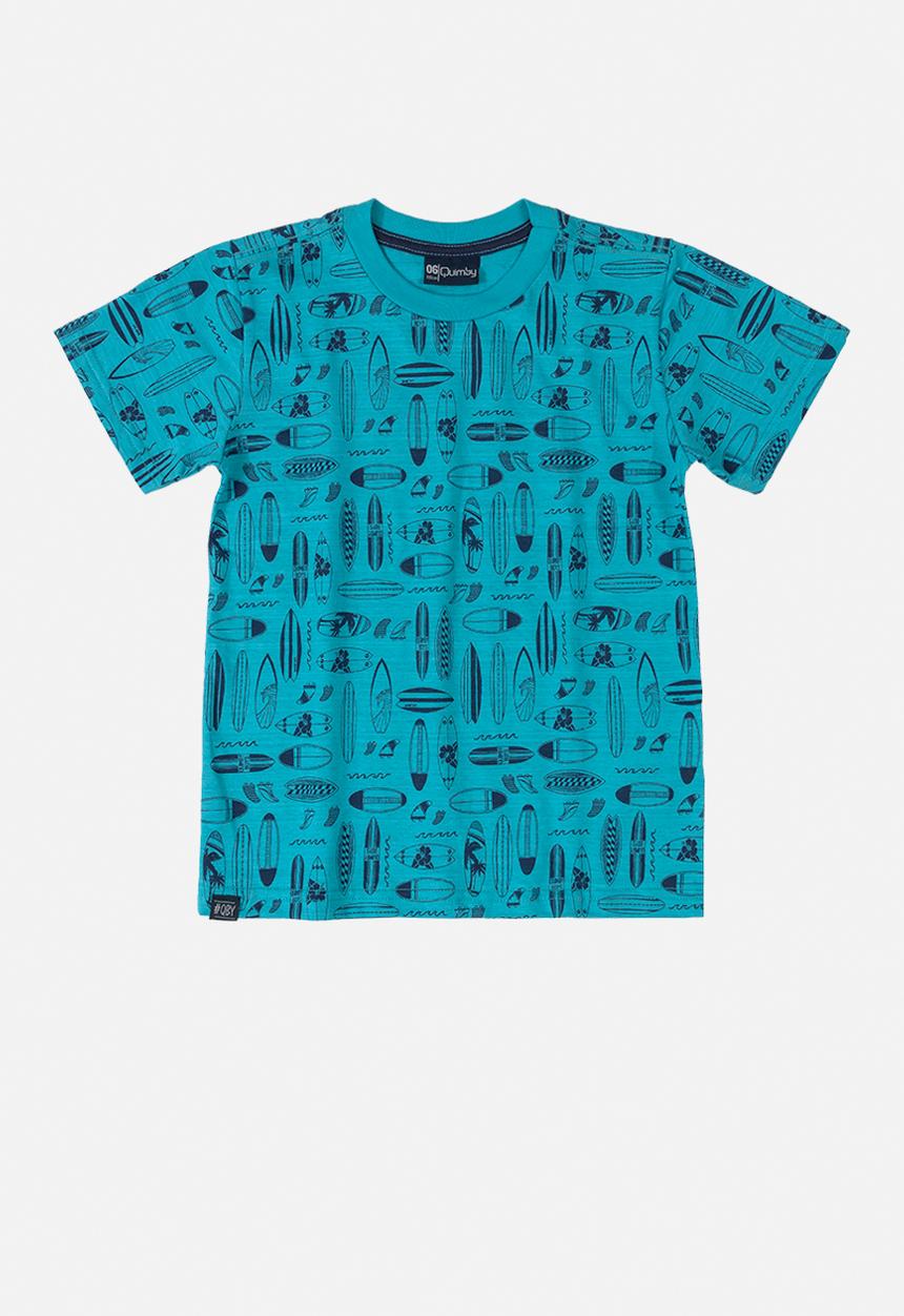 Quimby - Slub jersey t-shirt - blue