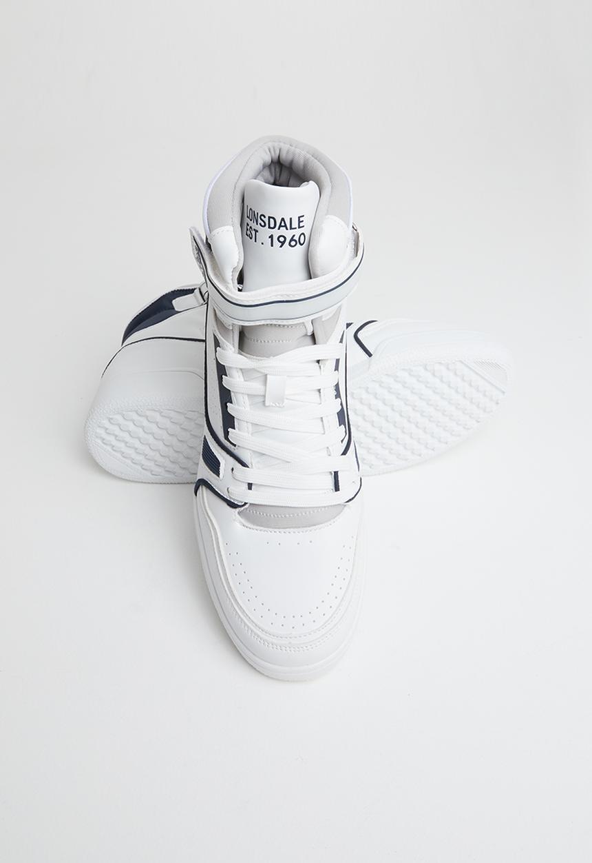Lonsdale - Ld original lv high sneaker - white & navy