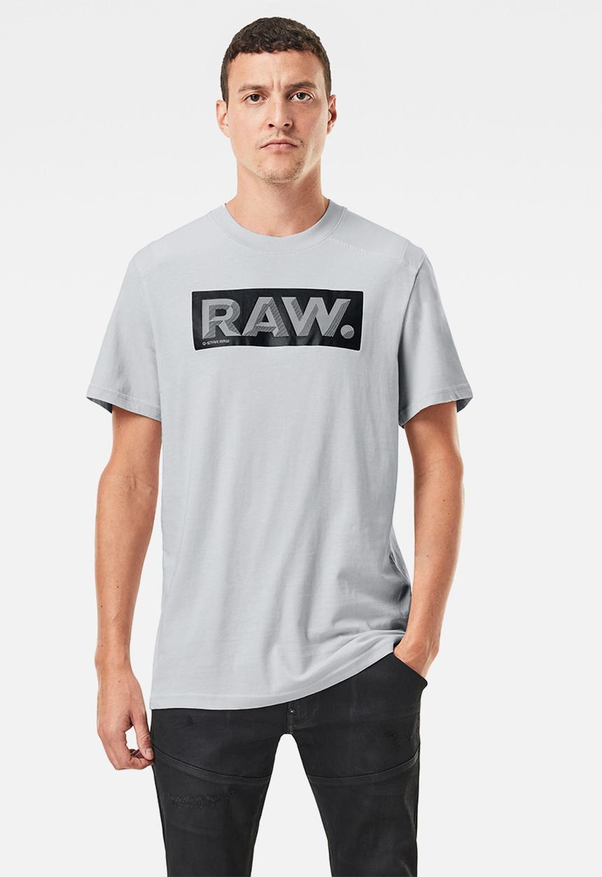 G-STAR - Reinforced reflective raw. logo+ r short sleeve - grey