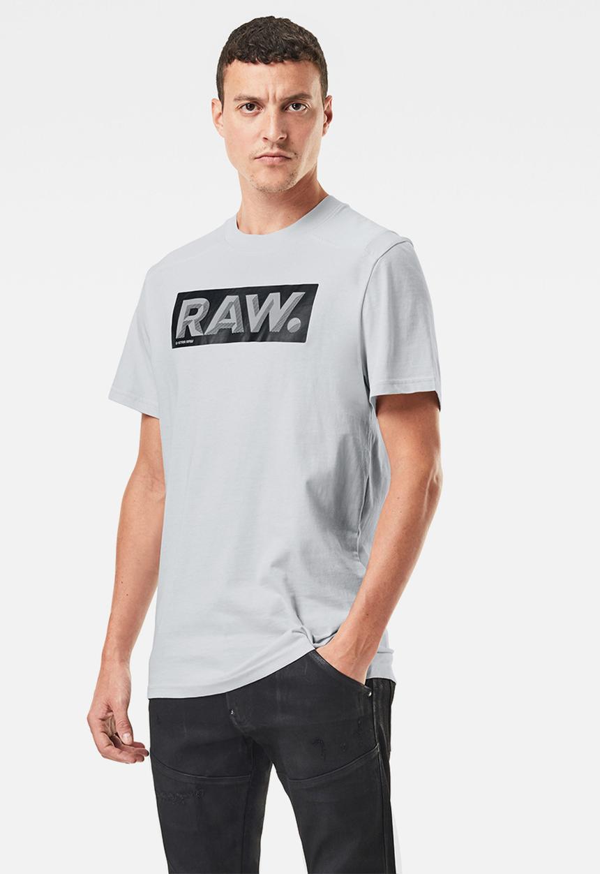 G-STAR - Reinforced reflective raw. logo+ r short sleeve - grey