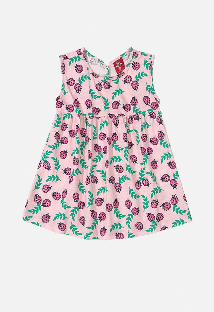 Bee Loop - Girls printed dress - lilac