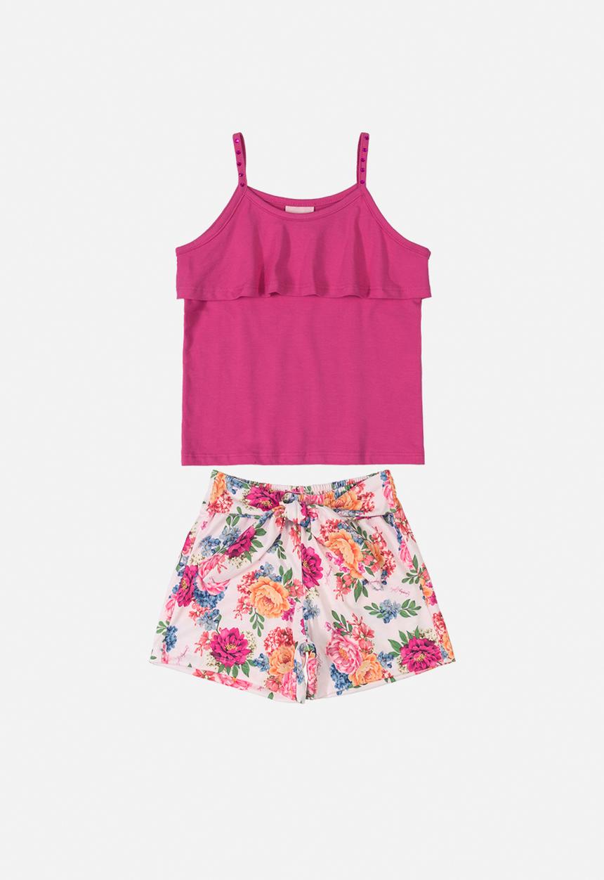 Quimby - Tank top & shorts set - pink