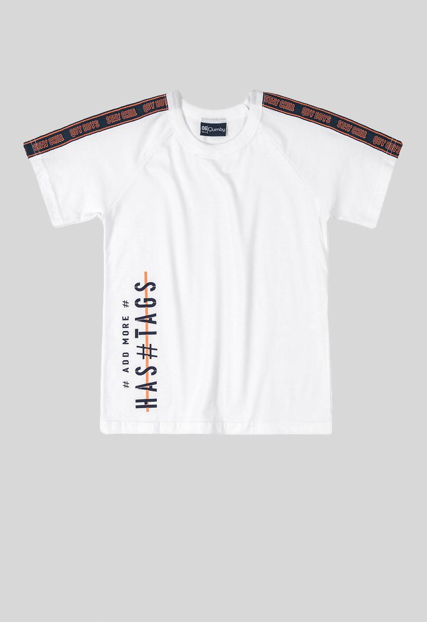 Quimby - Tween boys short sleeve t-shirt - white