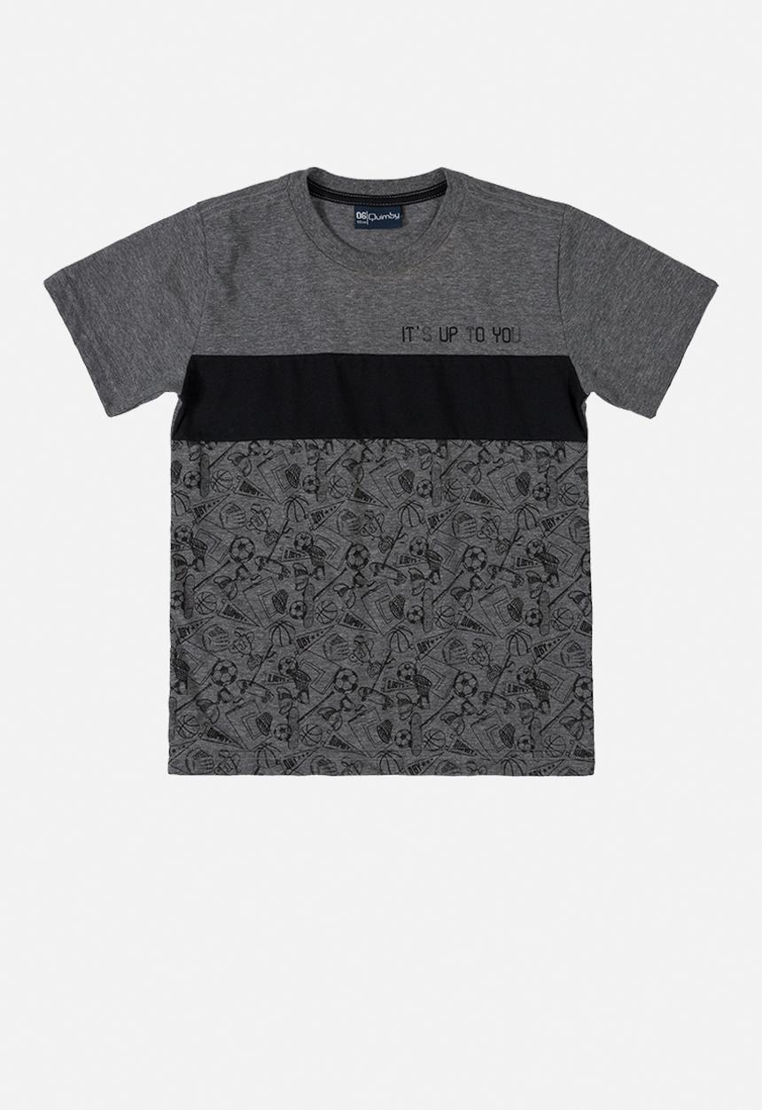 Quimby - Tween boys short sleeve tee - dark grey