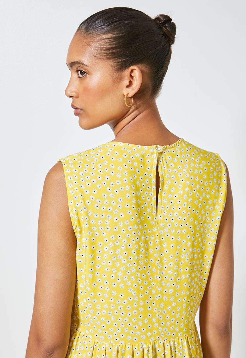Superbalist - Sleeveless tiered dress - yellow