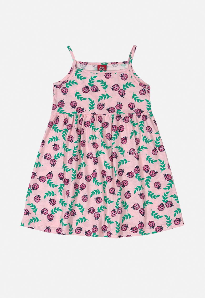 Bee Loop - Girls multi printed dress - lilac