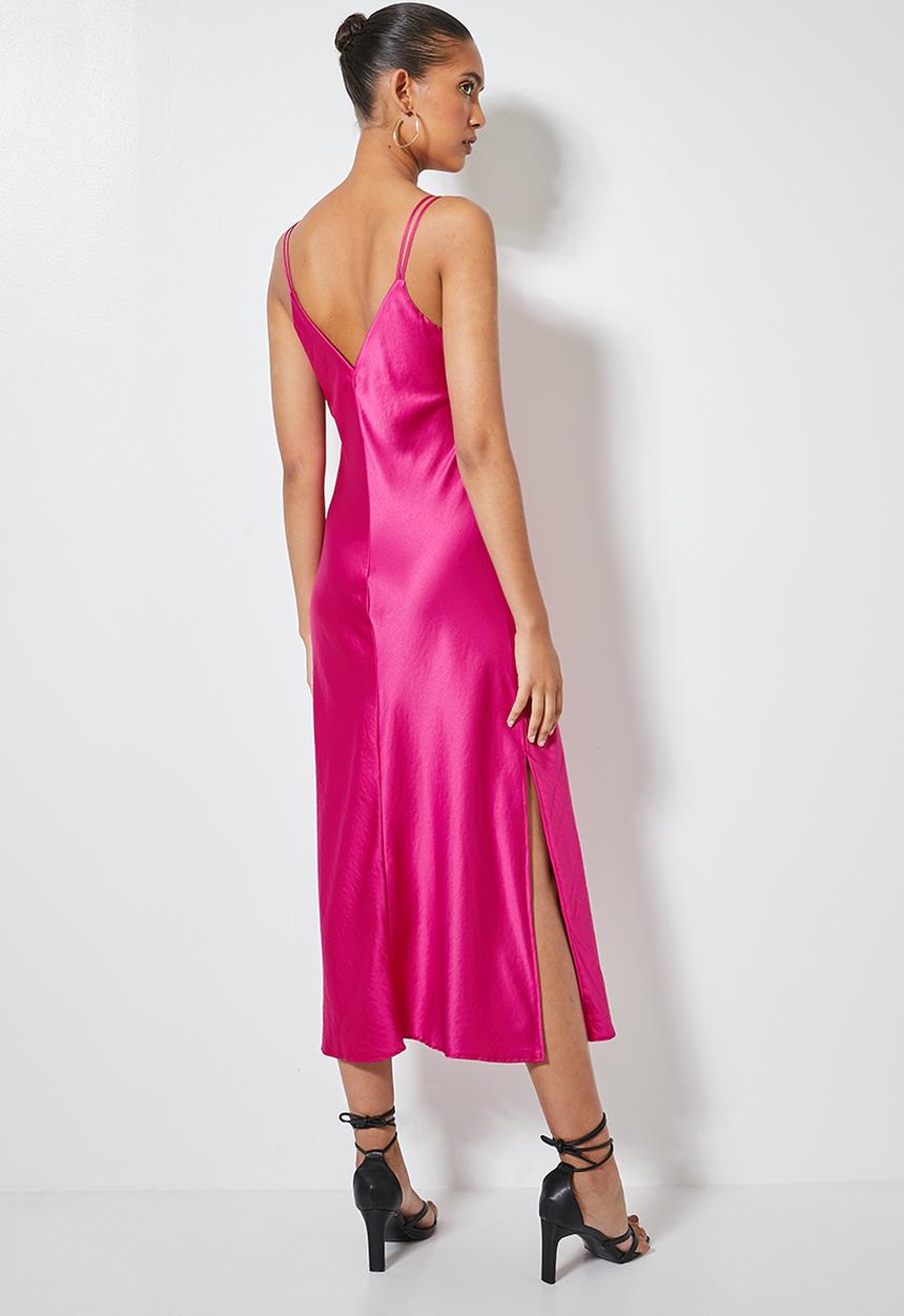 Superbalist - Satin slip dress - pink