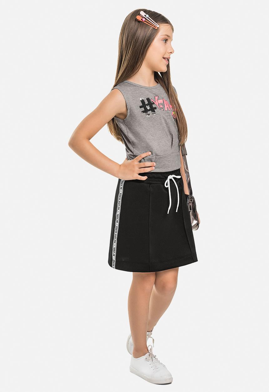 Gloss - Neoprene skirt - black